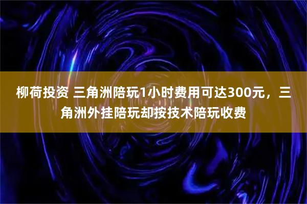 柳荷投资 三角洲陪玩1小时费用可达300元,三角洲外挂陪玩却按技术陪玩收费